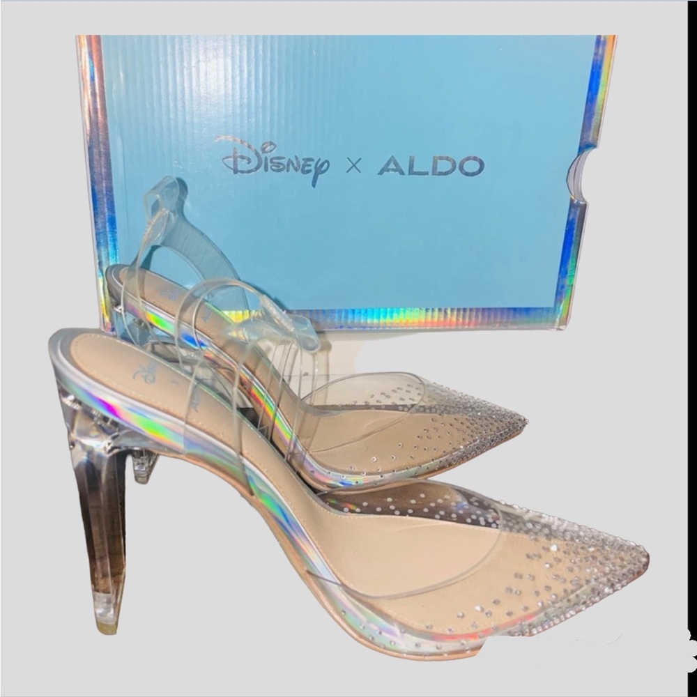 Disney Aldo Clear Glass Slipper Heels ! 🧊 Bride to Be, Wedding, Wedding guest - Picture 3 of 6